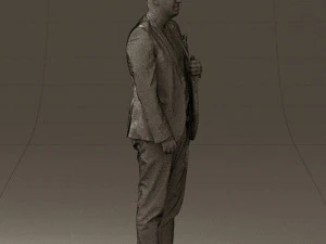 Mann in schwarzem Top und gr&uuml;ner Hose 0610 3D-Druck bereit 3D Druckmodell