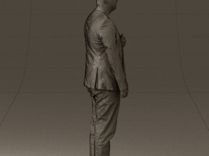 man in black top green pants 0610 3d print ready 3D प्रिंट मॉडल