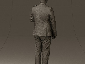man in black top green pants 0610 3d print ready 3D प्रिंट मॉडल