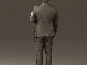 Mann in schwarzem Top und gr&uuml;ner Hose 0610 3D-Druck bereit 3D Druckmodell