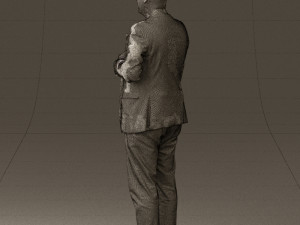 man in black top green pants 0610 3d print ready 3D प्रिंट मॉडल