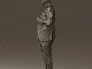 Mann in schwarzem Top und gr&uuml;ner Hose 0610 3D-Druck bereit 3D Druckmodell