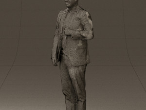 man in black top green pants 0610 3d print ready 3D प्रिंट मॉडल