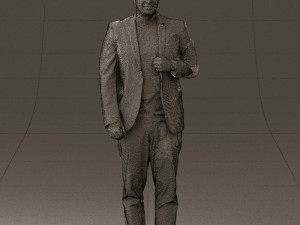 man in black top green pants 0610 3d print ready 3D प्रिंट मॉडल