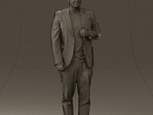 man in black top green pants 0610 3d print ready 3D प्रिंट मॉडल