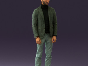 man in gray top whire gray 0613 3D Model