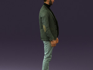 man in gray top whire gray 0613 3D Model