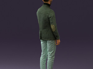 man in gray top whire gray 0613 3D Model