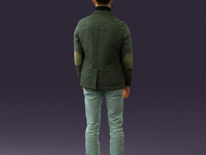 man in gray top whire gray 0613 3D Model
