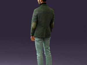 man in gray top whire gray 0613 3D Model