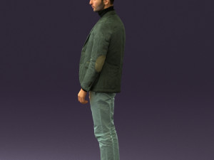 man in gray top whire gray 0613 3D Model