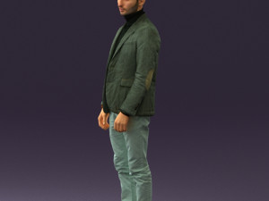 man in gray top whire gray 0613 3D Model
