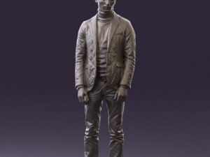 man in gray top whire gray 0613 3D Model