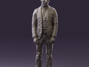 man in gray top whire gray 0613 3D Model