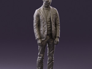 man in gray top whire gray 0613 3D Model
