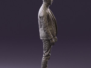 man in gray top whire gray 0613 3D Model