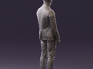 man in gray top whire gray 0613 3D Model