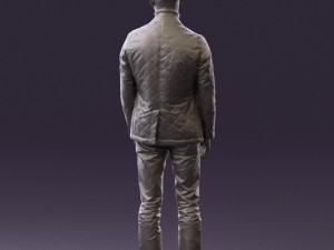 man in gray top whire gray 0613 3D Model