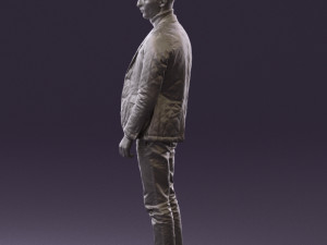 man in gray top whire gray 0613 3D Model