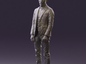 man in gray top whire gray 0613 3D Model