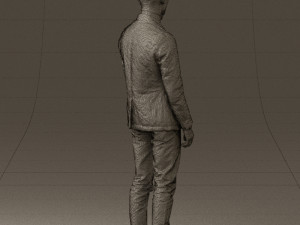 man in gray top whire gray 0613 3D Model