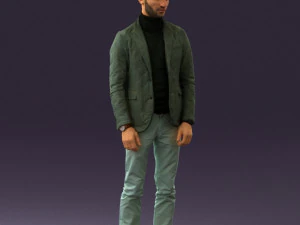 man in gray top whire gray 0613 3d print ready 3D Print Model