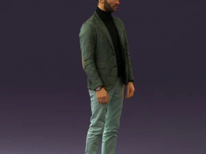 man in gray top whire gray 0613 3d print ready 3D Print Model