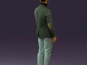 man in gray top whire gray 0613 3d print ready 3D Print Model
