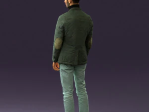 man in gray top whire gray 0613 3d print ready 3D Print Model
