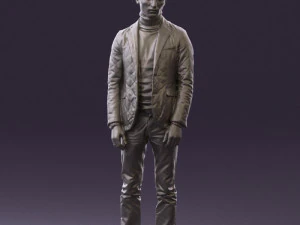 man in gray top whire gray 0613 3d print ready 3D Print Model