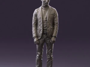 man in gray top whire gray 0613 3d print ready 3D Print Model