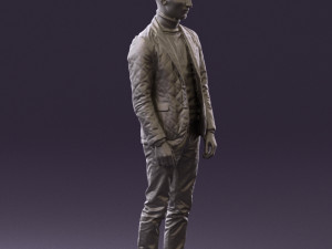 man in gray top whire gray 0613 3d print ready 3D 打印模型