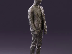 man in gray top whire gray 0613 3d print ready 3D Print Model