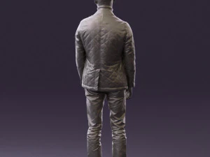 man in gray top whire gray 0613 3d print ready 3D Print Model