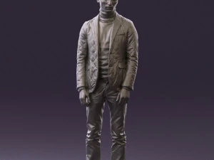 man in gray top whire gray 0613 3d print ready 3D Print Model