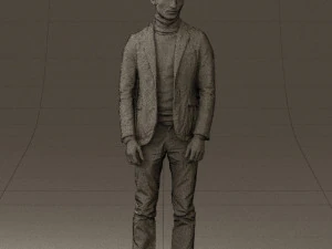 man in gray top whire gray 0613 3d print ready 3D Print Model