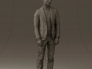 man in gray top whire gray 0613 3d print ready 3D Print Model