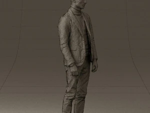 man in gray top whire gray 0613 3d print ready 3D Print Model