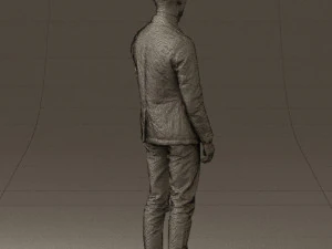 man in gray top whire gray 0613 3d print ready 3D Print Model
