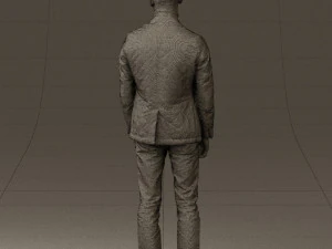 man in gray top whire gray 0613 3d print ready 3D Print Model