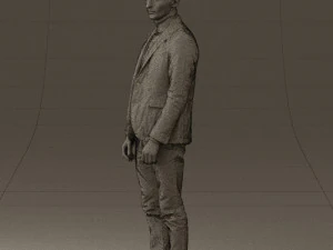 man in gray top whire gray 0613 3d print ready 3D Print Model