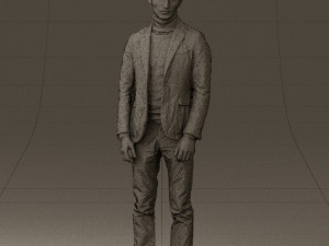 man in gray top whire gray 0613 3d print ready 3D 打印模型