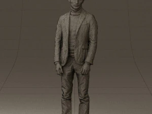 man in gray top whire gray 0613 3d print ready 3D Print Model