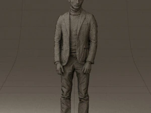 man in gray top whire gray 0613 3d print ready 3D Print Model