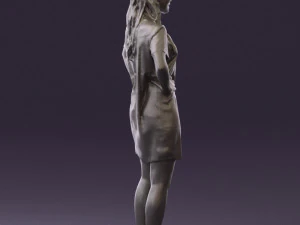 womaninleoparddress0612wrl 3D Model