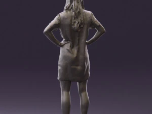 womaninleoparddress0612wrl 3D Model