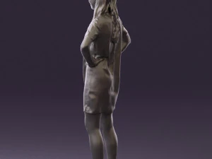 womaninleoparddress0612wrl 3D Model