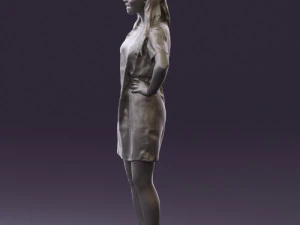 womaninleoparddress0612wrl 3D Model
