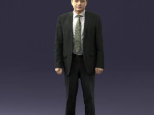 man in plaid tie 0614 3D 모델