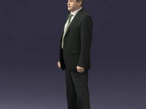 man in plaid tie 0614 Modello 3D